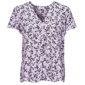 textil Mujer Tops / Blusas Esprit SKI V NECK BLOU Violeta