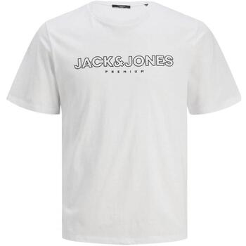 textil Hombre Camisetas manga corta Jack & Jones 12245598 Blanco