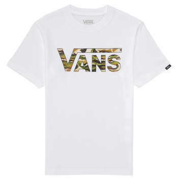 textil Niño Camisetas manga corta Vans VANS CLASSIC LOGO FILL Blanco