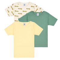 textil Niño Camisetas manga corta Petit Bateau A0A8I X3 Amarillo / Verde / Multicolor