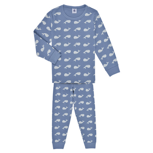 textil Niños Pijama Petit Bateau MAELINE Azul