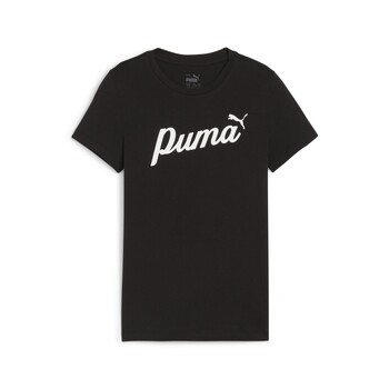 textil Niña Camisetas manga corta Puma ESS BLOSSOM TEE Negro