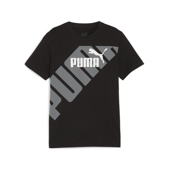textil Niño Camisetas manga corta Puma PUMA POWER GRAPHIC TEE B Negro