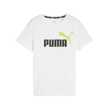 textil Niño Camisetas manga corta Puma ESS+ 2 COL LOGO TEE B Blanco
