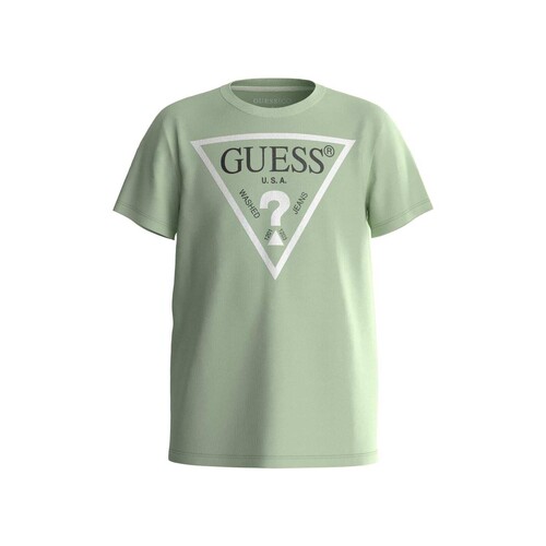 textil Niño Camisetas manga corta Guess SHIRT CORE Verde