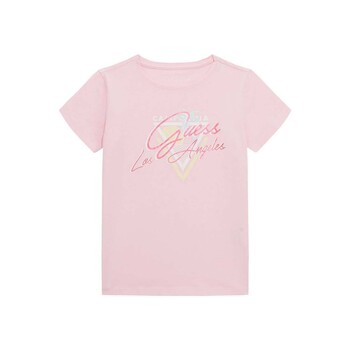 textil Niña Camisetas manga corta Guess SS SHIRT Rosa