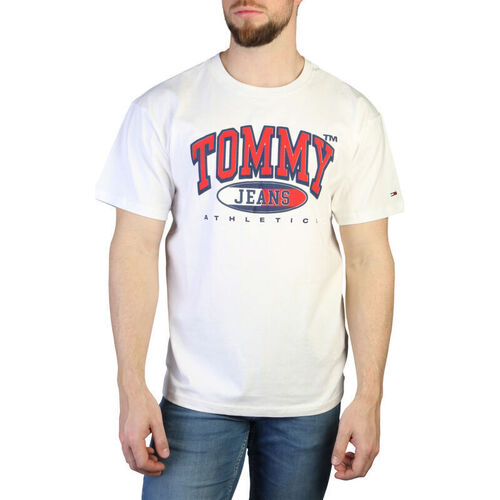 textil Hombre Camisetas manga corta Tommy Hilfiger dm0dm16407 ybr white Blanco