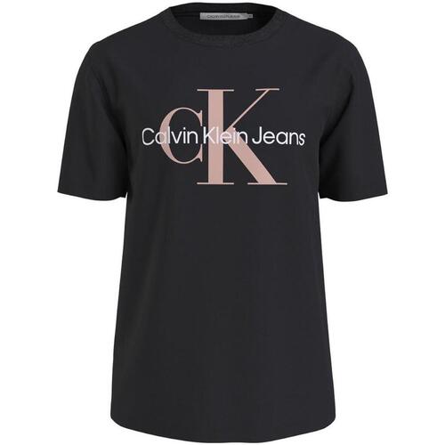 textil Hombre Camisetas manga corta Calvin Klein Jeans J30J320806 0GR Negro