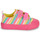 Zapatos Niña Zapatillas bajas Agatha Ruiz de la Prada ZAPATO LONA RAYAS Rosa / Multicolor