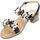 Zapatos Mujer Sandalias Gold&gold Sandalo Donna Nero Gl755 Negro