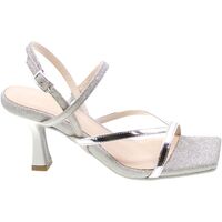 Zapatos Mujer Sandalias Lorenzo Mari - Sand.tc.80 Fasce Glitt.silver SANDY-01 Verde