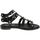 Zapatos Mujer Sandalias Francescomilano Sandalo Donna Nero V21-3p Negro
