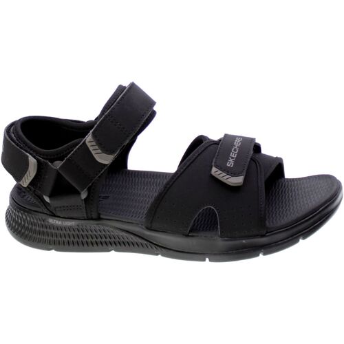 Zapatos Hombre Sandalias Skechers Sandalo Uomo Nero 229097-bbk Negro
