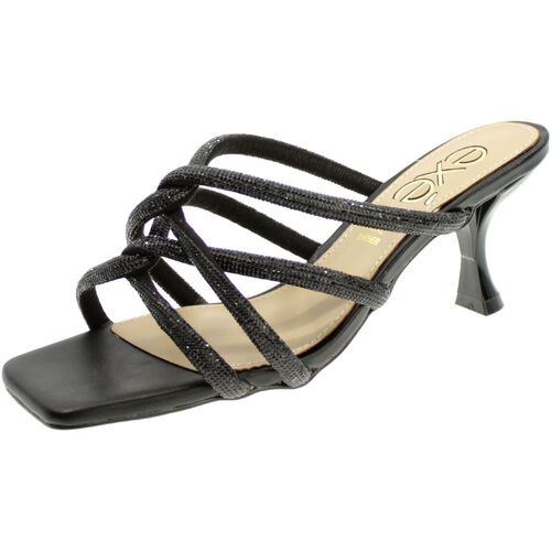 Zapatos Mujer Sandalias Exé Shoes Mules Donna Nero Jenifer-033 Negro