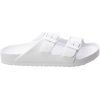 Zapatos Hombre Sandalias Cotton Belt Mules Doppia Fascia Uomo Bianco Cbm219010 Blanco