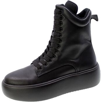 Zapatos Mujer Botas de caña baja Fessura Anfibio Donna Nero Clo009/cloud army Negro