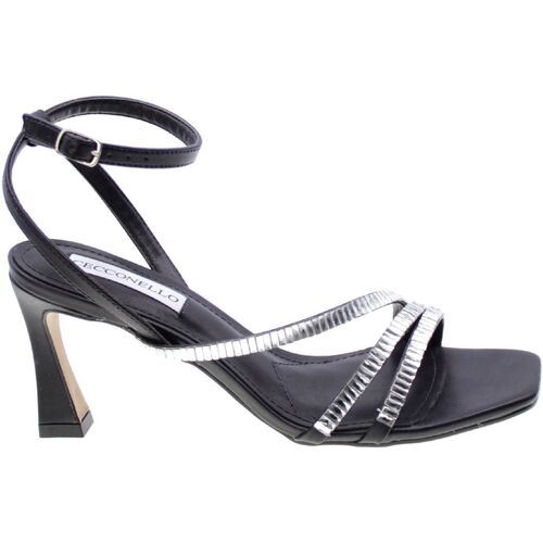 Zapatos Mujer Sandalias Cecconello Sandalo Donna Nero 2102001 Negro