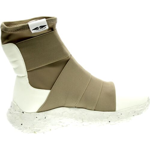 Zapatos Mujer Zapatillas bajas Fessura Sneakers Donna Tortora/Bianco Rock Sock oc009 Blanco