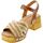 Zapatos Mujer Sandalias Sandro Rosi Sandalo Donna Cuoio 8750 Marrón