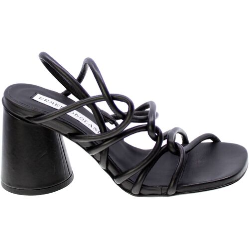 Zapatos Mujer Sandalias Ernesto Dolani Sandalo Donna Nero Dvit02 Negro