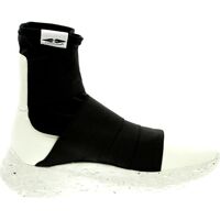 Zapatos Mujer Zapatillas bajas Fessura Sneakers Donna Nero/Bianco Rock Sock Roc009 Negro