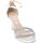 Zapatos Mujer Sandalias Exé Shoes Sandalo Donna Argento Rebeca-241 Plata