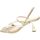 Zapatos Mujer Sandalias Lorenzo Mari Sandalo Donna Platino Sandy-01 Oro