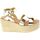 Zapatos Mujer Sandalias Sandro Rosi Sandalo Donna Oro 3247 Oro