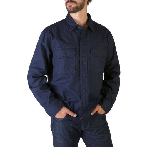 textil Hombre Camisas manga larga Tommy Hilfiger - mw0mw17590 Azul