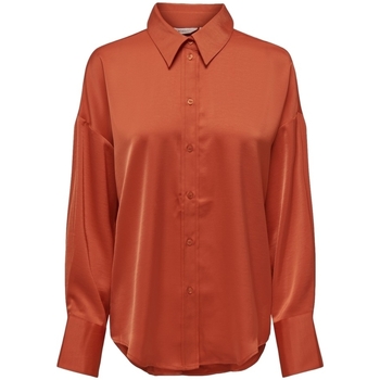 textil Mujer Tops / Blusas Only Marta Oversize Shirt - Tigerlily Naranja