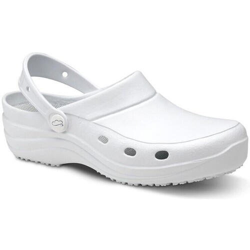 Zapatos Mujer Zuecos (Clogs) Feliz Caminar SIROCOS Blanco