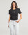 textil Mujer Camisetas manga corta Calvin Klein Jeans MONOLOGO SLIM TEE Negro