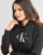 textil Mujer Sudaderas Calvin Klein Jeans MONOLOGO REGULAR HOODIE Negro