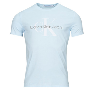 textil Hombre Camisetas manga corta Calvin Klein Jeans SEASONAL MONOLOGO TEE Azul
