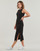 textil Mujer Vestidos largos Calvin Klein Jeans SEAMING LONG RIB DRESS Negro