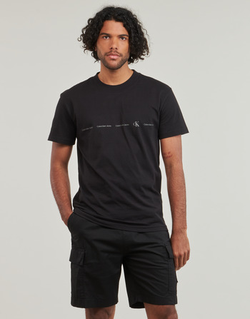Calvin Klein Jeans LOGO REPEAT TEE Negro