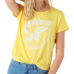 textil Mujer Tops y Camisetas Deeluxe  Amarillo