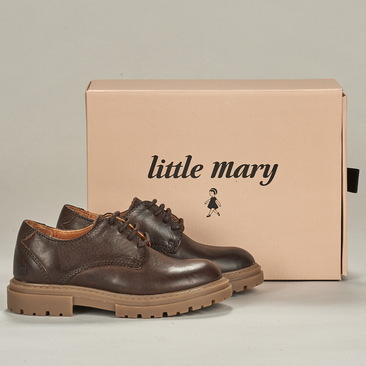 Zapatos Niña Derbie Little Mary MYA Marrón