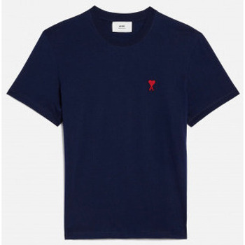 textil Hombre Tops y Camisetas Ami Paris T SHIRT  DE COEUR UNISEX NAUTIC BLUE Marino