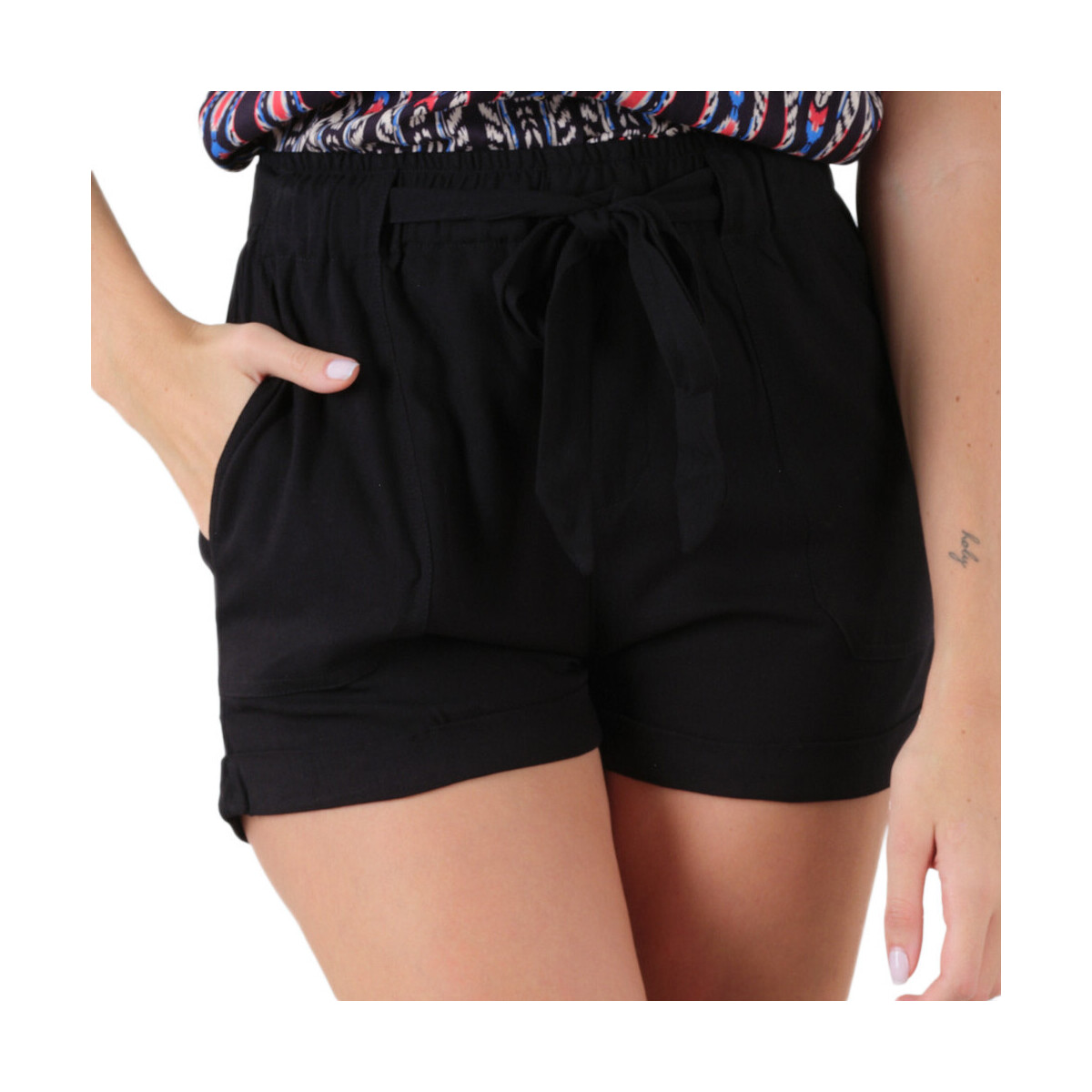 textil Mujer Shorts / Bermudas Deeluxe  Negro