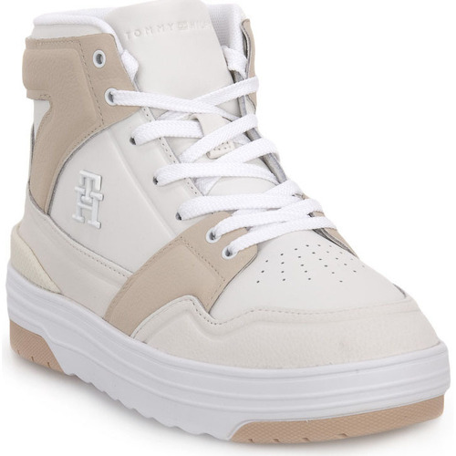 Zapatos Mujer Deportivas Moda Tommy Hilfiger YBL HI BASKET Blanco