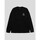 textil Hombre Camisetas manga corta Huf CAMISETA  SET TRIPLE TRIANGLE L/S TEE  BLACK Negro