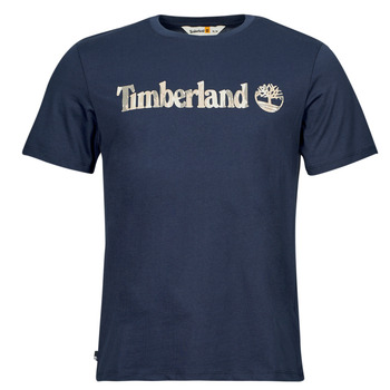 textil Hombre Camisetas manga corta Timberland Camo Linear Logo Short Sleeve Tee Marino