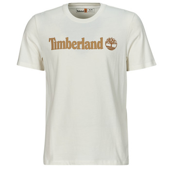 textil Hombre Camisetas manga corta Timberland Linear Logo Short Sleeve Tee Blanco