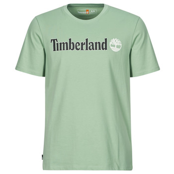 Timberland Linear Logo Short Sleeve Tee Gris / Verde