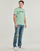 textil Hombre Camisetas manga corta Timberland Linear Logo Short Sleeve Tee Gris / Verde