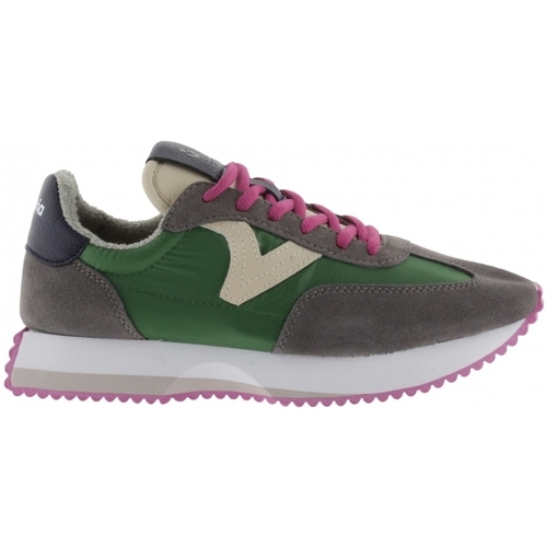 Zapatos Mujer Deportivas Moda Victoria Sneakers 134105 - Antracita Verde