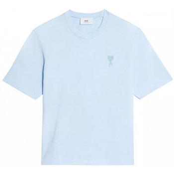 textil Hombre Tops y Camisetas Ami Paris T SHIRT  DE COEUR UNISEXE LOOSE UTS004.726 SKY BLUE Azul