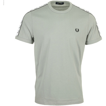 textil Hombre Camisetas manga corta Fred Perry Taped Ringer Gris