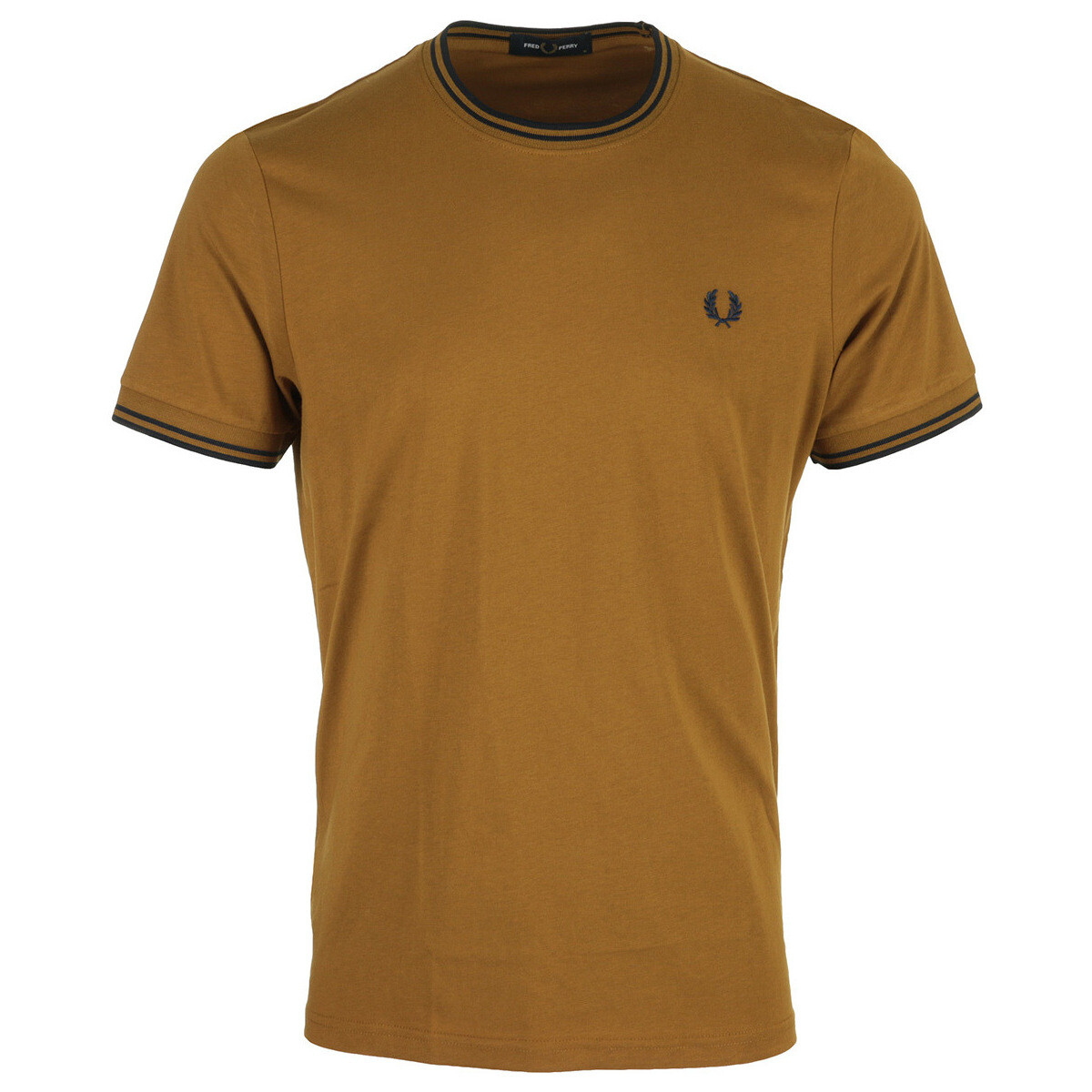textil Hombre Camisetas manga corta Fred Perry Twin Tipped Marrón